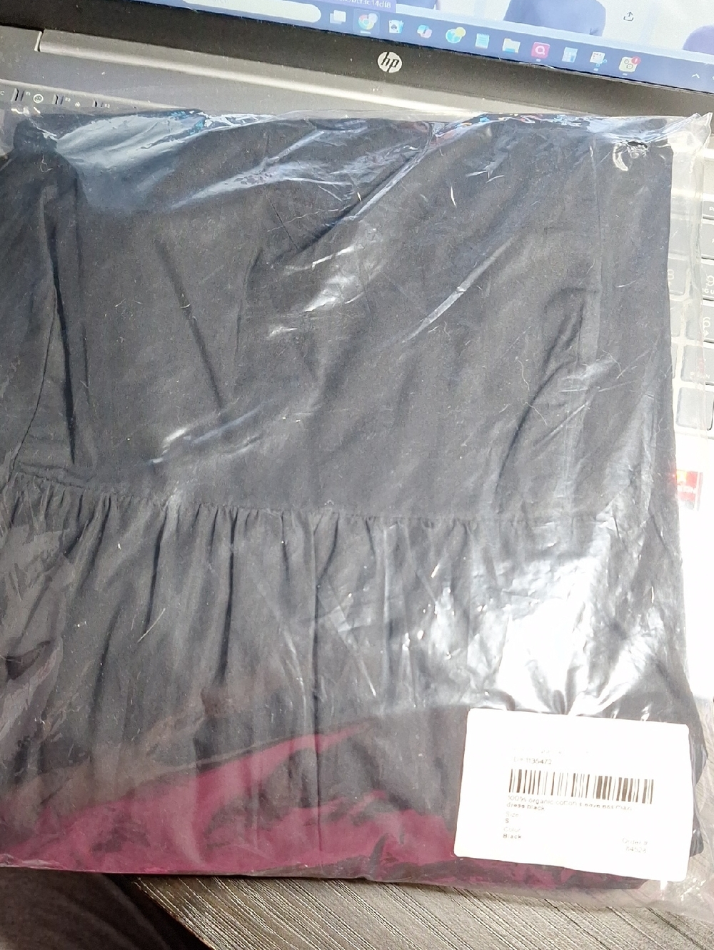 Quince 100% Organic Cotton Sleeveless Maxi Dress Black S NWT - Picture 3 of 4
